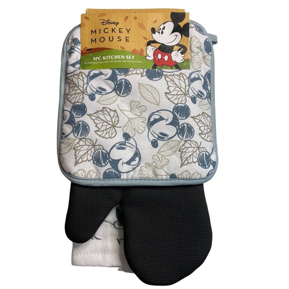 Disney Mickey Mouse Fall Leaves 3pc Kitchen Set - Picture 1 of 4